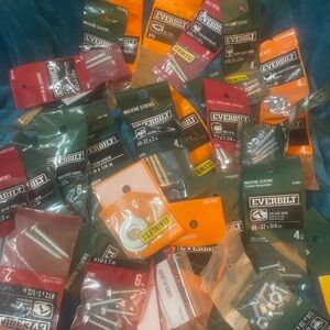 5lb Hardware Store Fastener Lot Shop Screws Nuts Washers etc EverBilt NEW